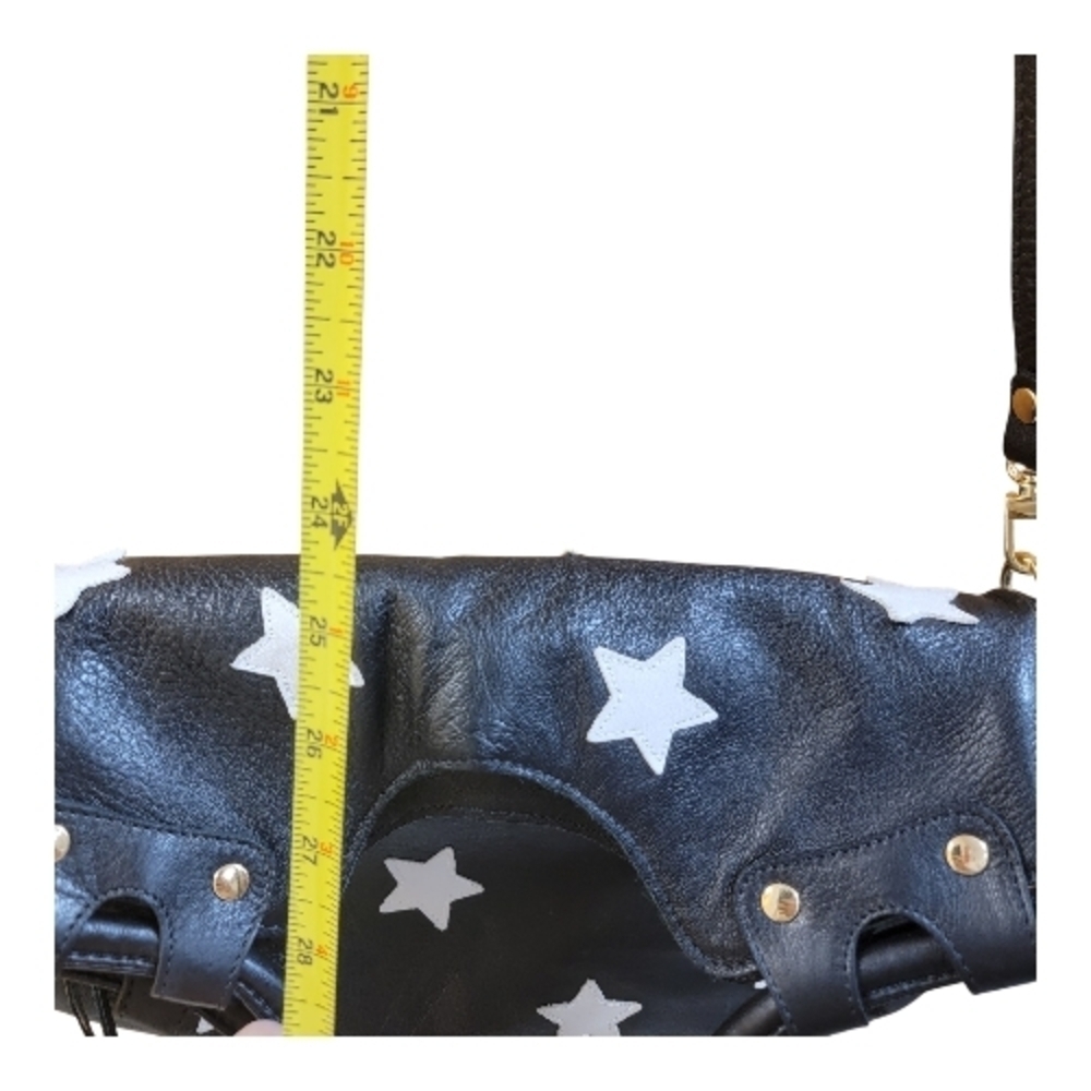 Pietro Alessandro Black & White Star Crossbody Bag - Picture 6 of 9
